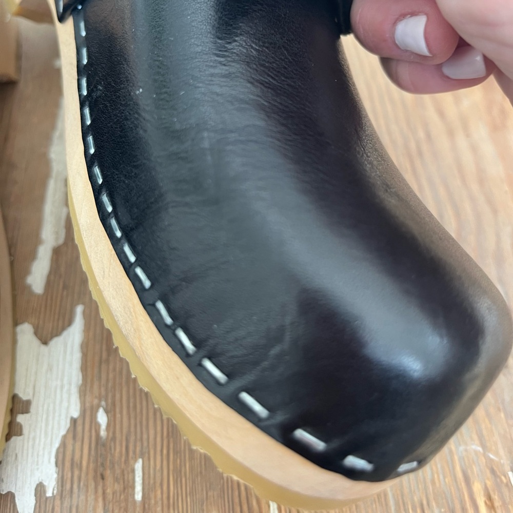 Swedish Hasbeens NWT Bow Husband Slip In Clog LOVE IT!!! Size 7.5 to 8 - Picture 15 of 15
